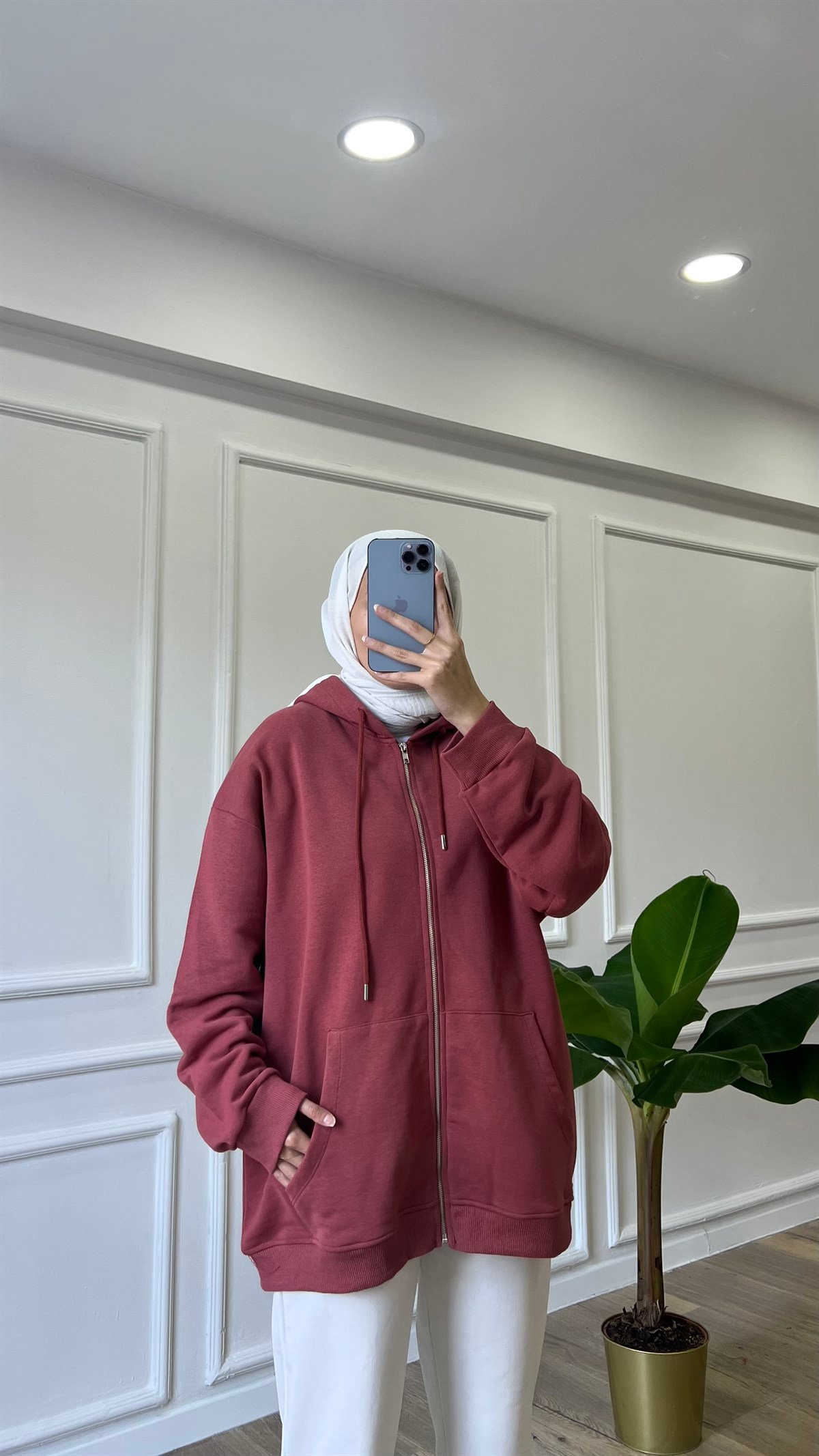 Zara Model Hırka - Gülkurusu