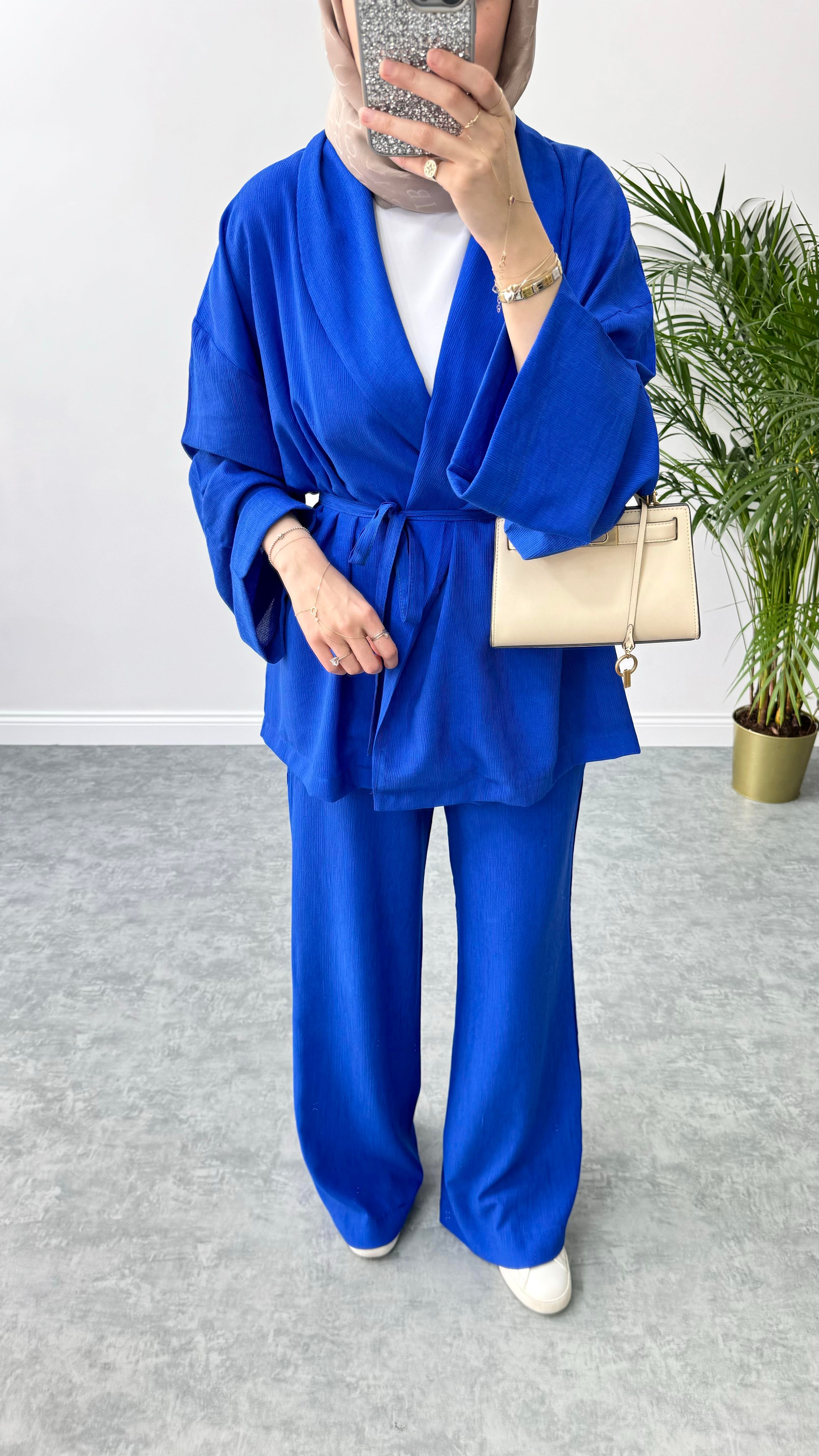 Zr Model Kimono Takım Saks