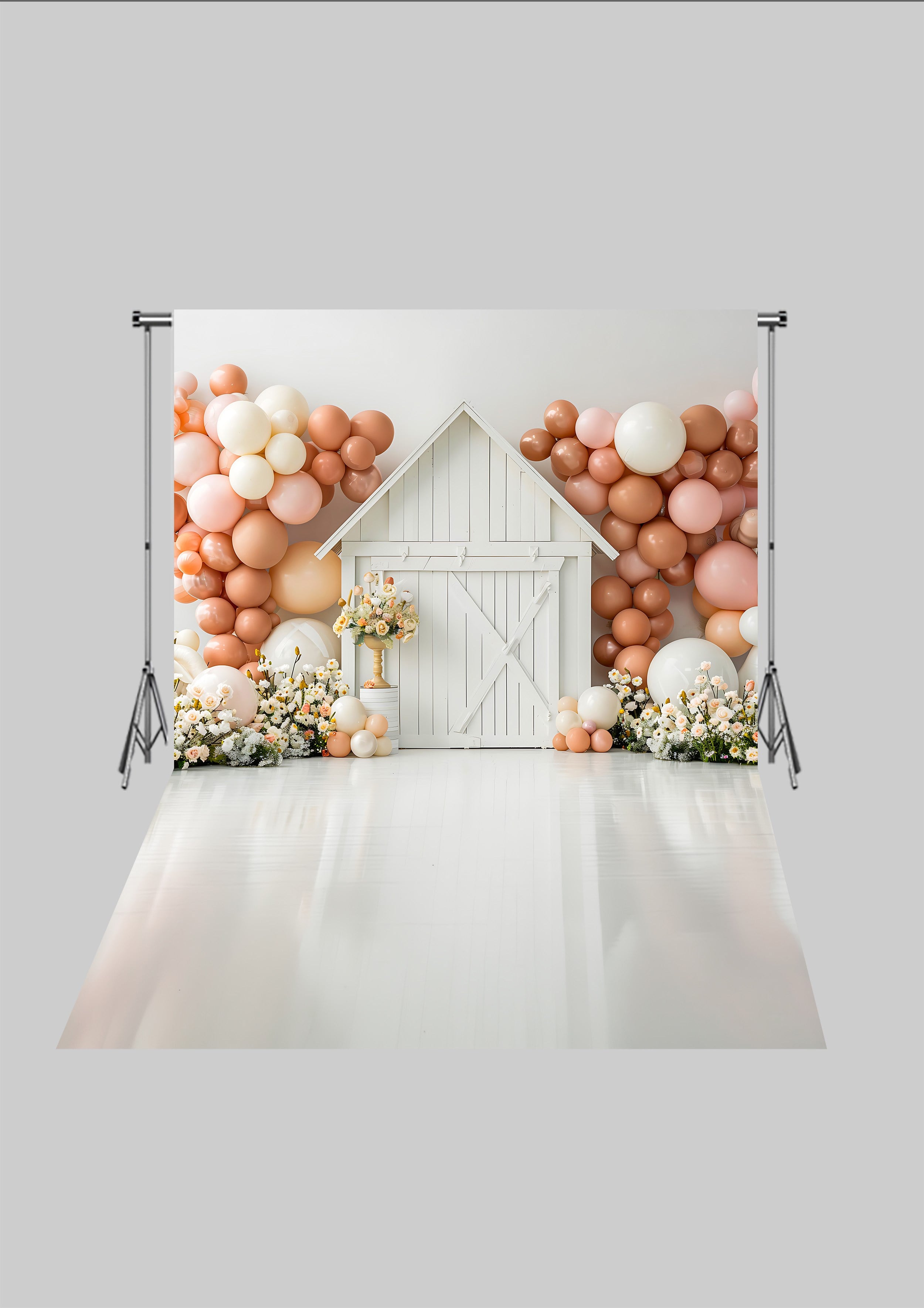 Çocuk Odası Temalı - Sarı Çiçekler - Üç Boyutlu Çocuk Kumaş Fotoğraf Fonu - Fabric Photography Backdrop ( 2X2,5 MT)