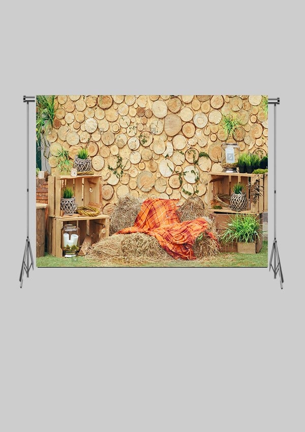 KATLANIR KIRIŞMAZ KUMAŞ - 2 EN 1.5 MT BOY - Çifçtlik Bahçesi   - FABRIC BACKDROP - Stüdyo Fonu