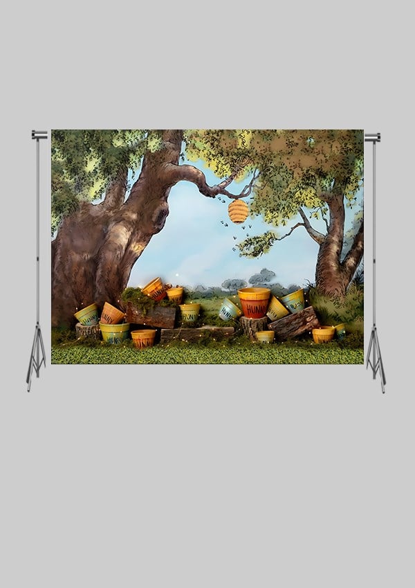 KATLANIR KIRIŞMAZ KUMAŞ - 2 EN 1.5 MT BOY - Pastel Kuruboya Balkovanı Bal   - FABRIC BACKDROP - Stüdyo Fonu