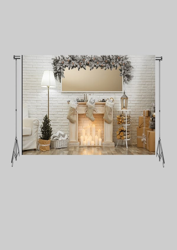 KATLANIR KIRIŞMAZ KUMAŞ - 2 EN 1.5 MT BOY - Noel Baba Hazırlığı ve Süslemeleri - FABRIC BACKDROP - Stüdyo Fonu