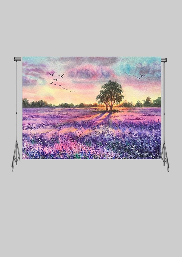 KATLANIR KIRIŞMAZ KUMAŞ - 2 EN 1.5 MT BOY -  Pastel Çiçek Tarlası  -  FABRIC BACKDROP - Stüdyo Fonu