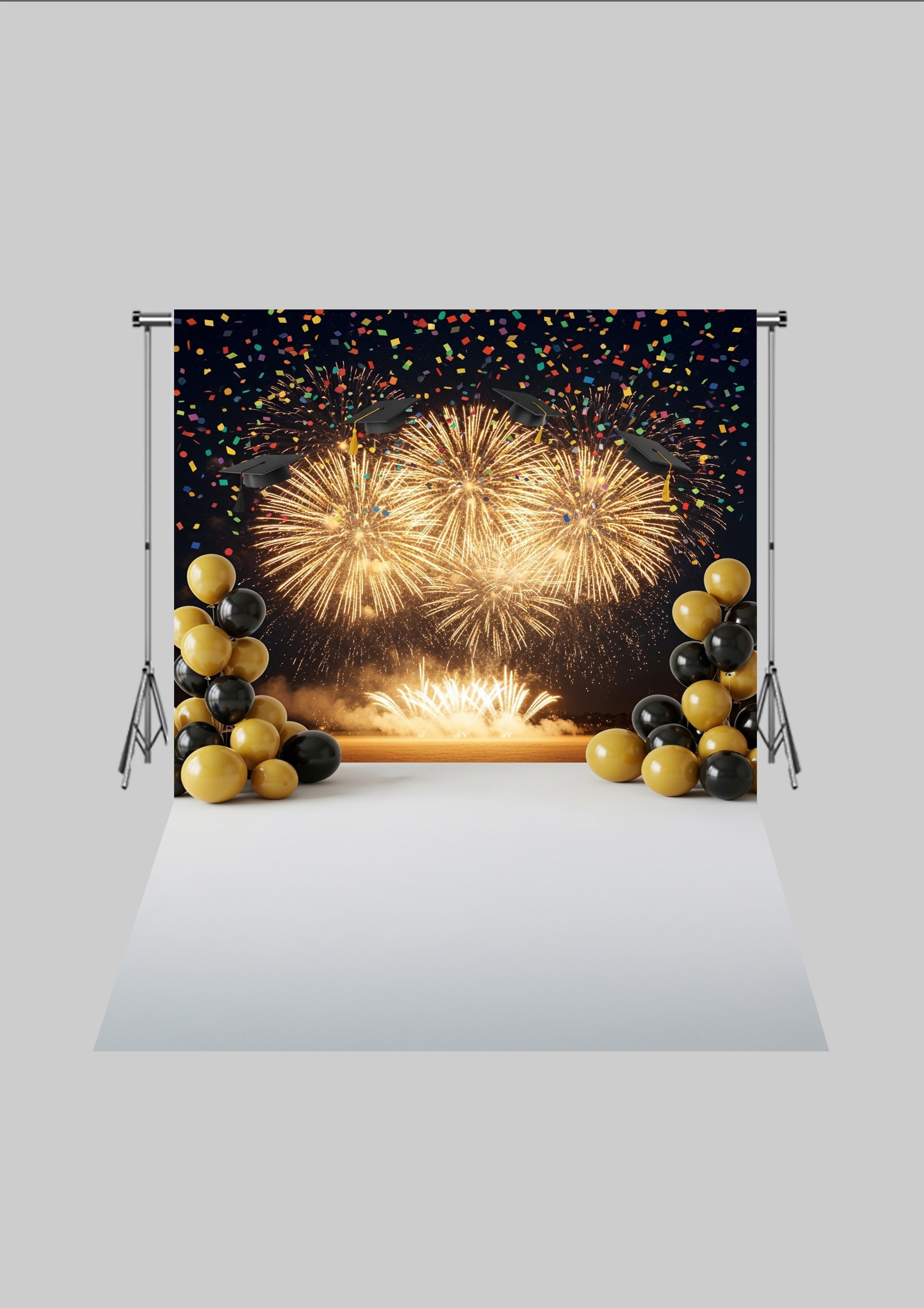 Okul Temalı - Okulun Son Günü 5  - Üç Boyutlu Çocuk Kumaş Fotoğraf Fonu - Fabric Photography Backdrop ( 2X2,5 MT)