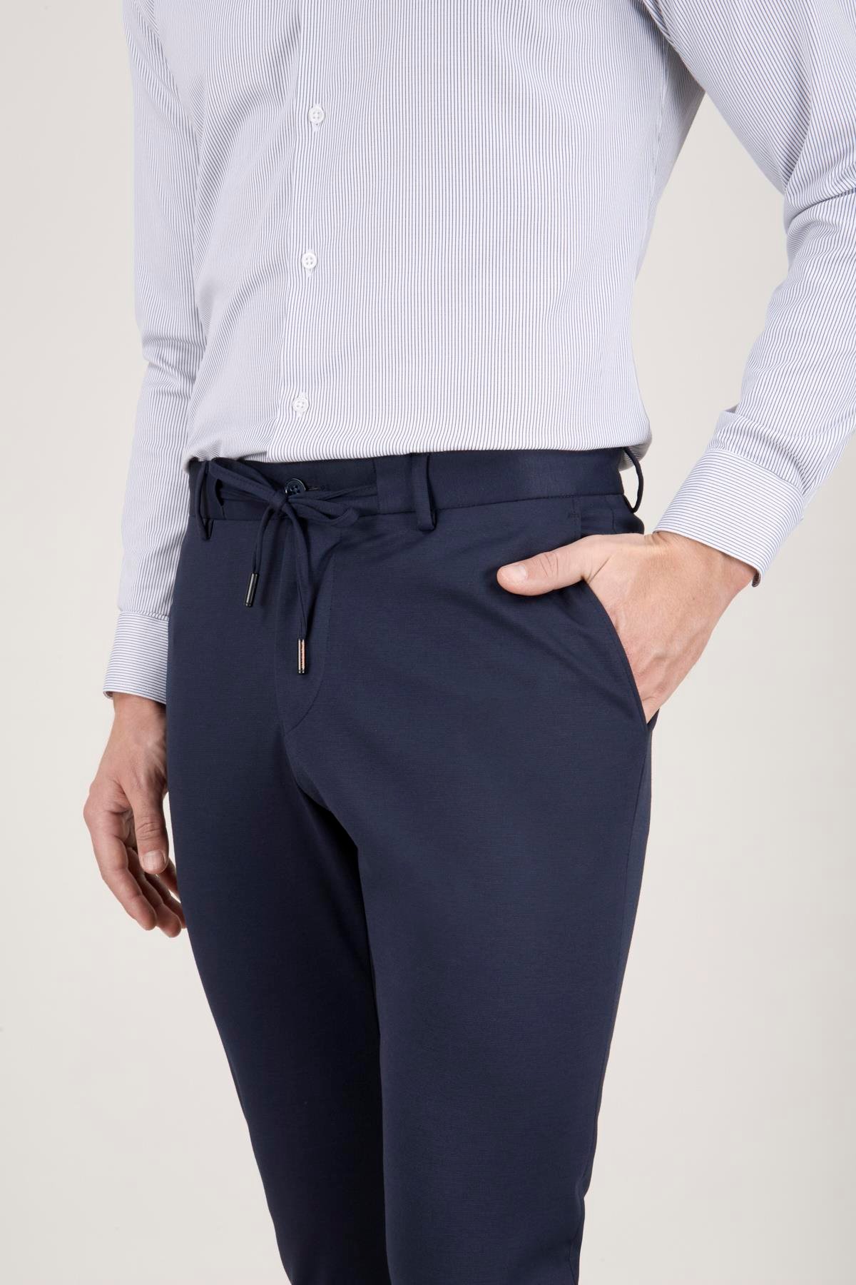 A.LACİVERT SLİM FİT MONO YAKA TEK DÜĞME ÇİFT YIRTMAÇ YARIM ASTAR 6 DROP TK