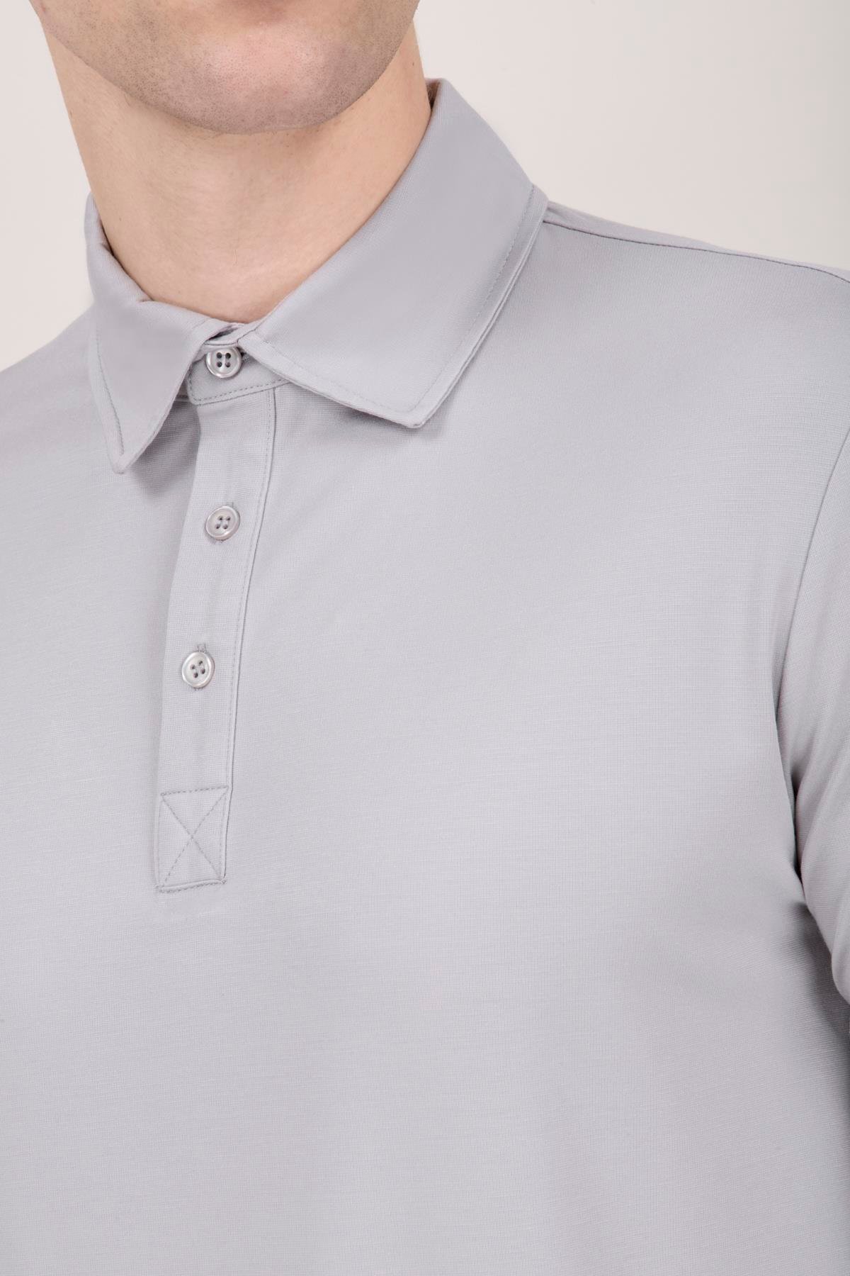 GRİ PR-Q04 POLO YAKA TSHIRT