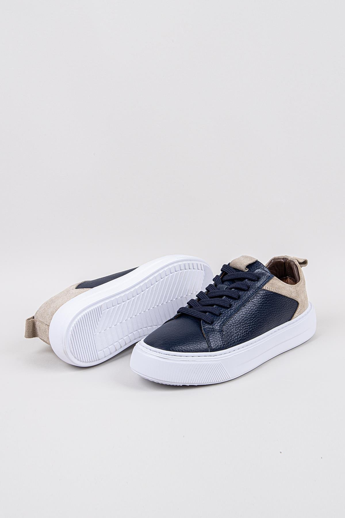 LACİVERT-BEYAZ TABAN FLOTER PR-2013-4 FLOTER SNEAKER AYAKKABI