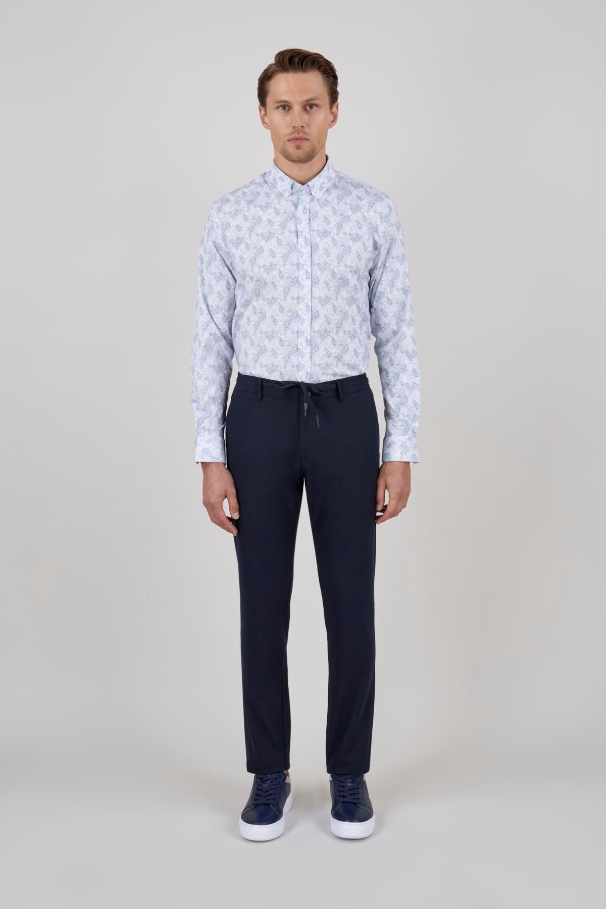 LACİVERT Slim Yan Cep JOGGER Pantolon PANTOLON