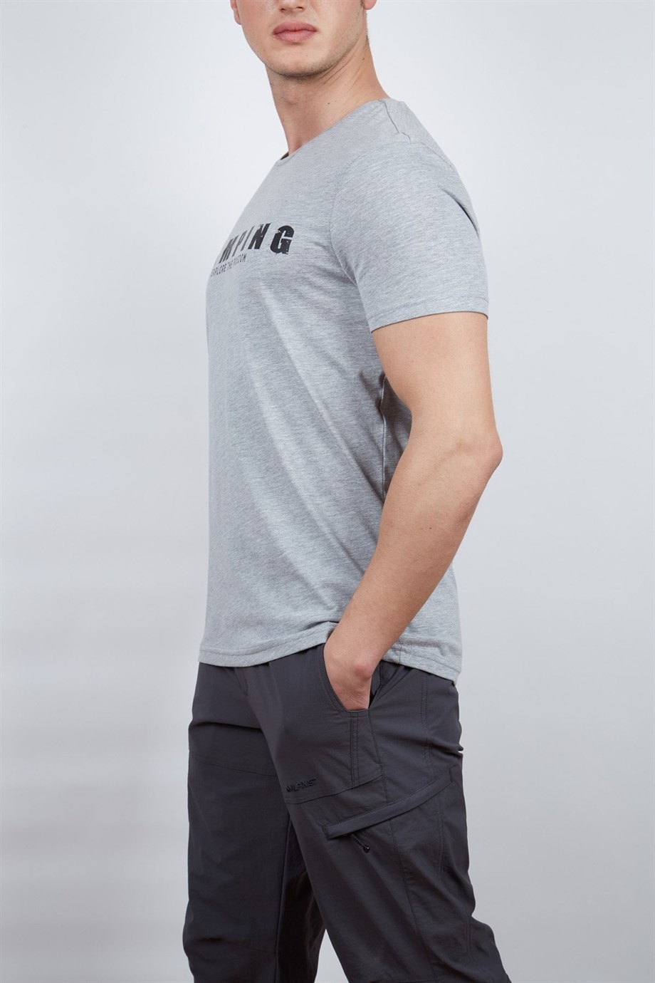 Alpinist Buteo Erkek T-Shirt Gri Melanj