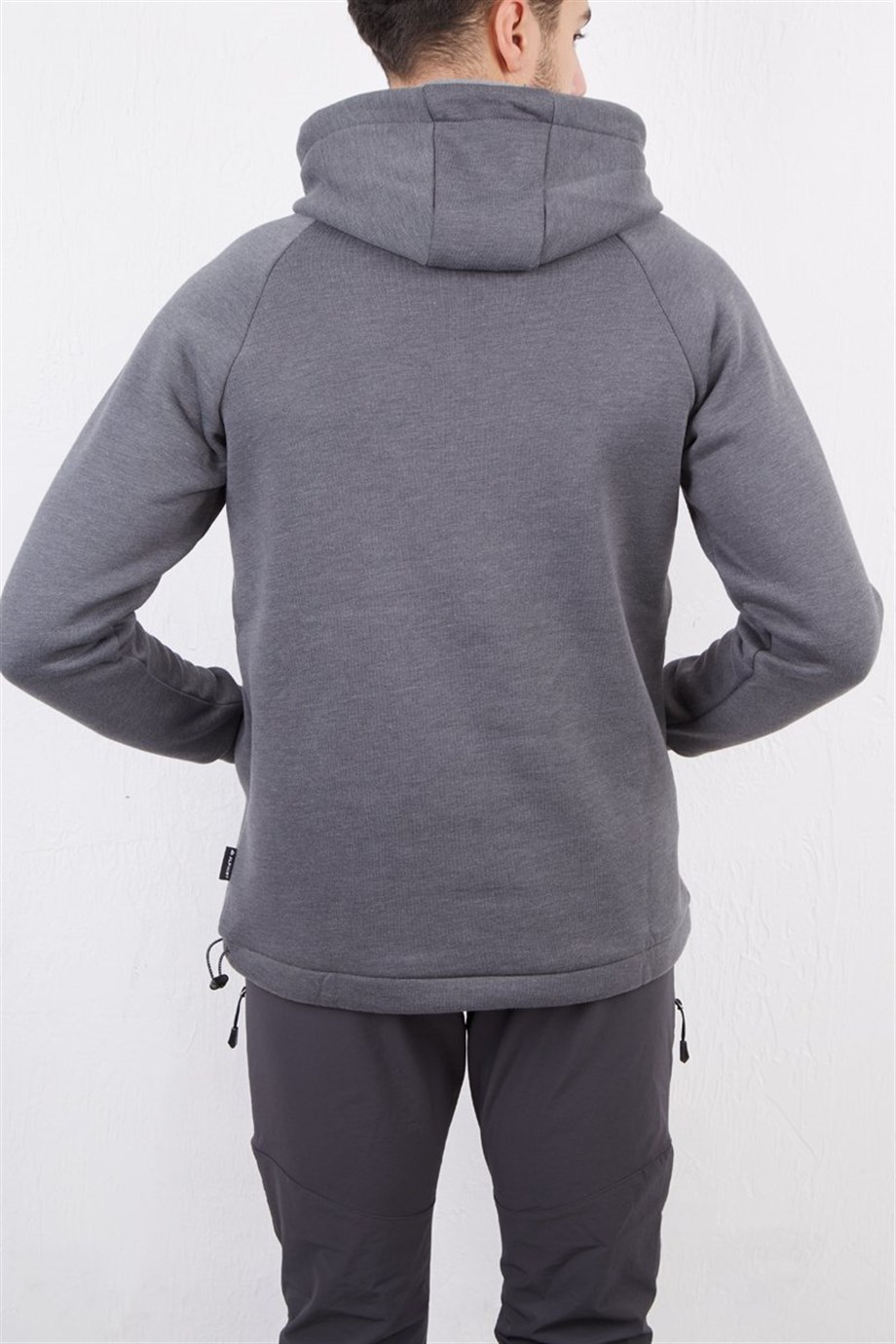 Alpinist Delta Kapşonlu Sweatshirt Antrasit