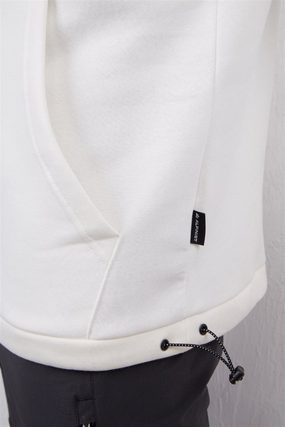 Alpinist Delta Kapşonlu Sweatshirt Ekru