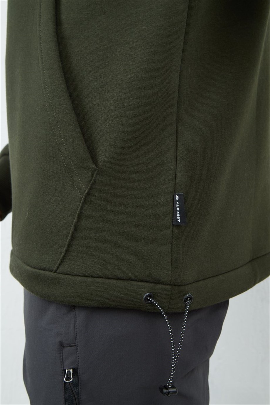 Alpinist Delta Kapşonlu Sweatshirt Haki