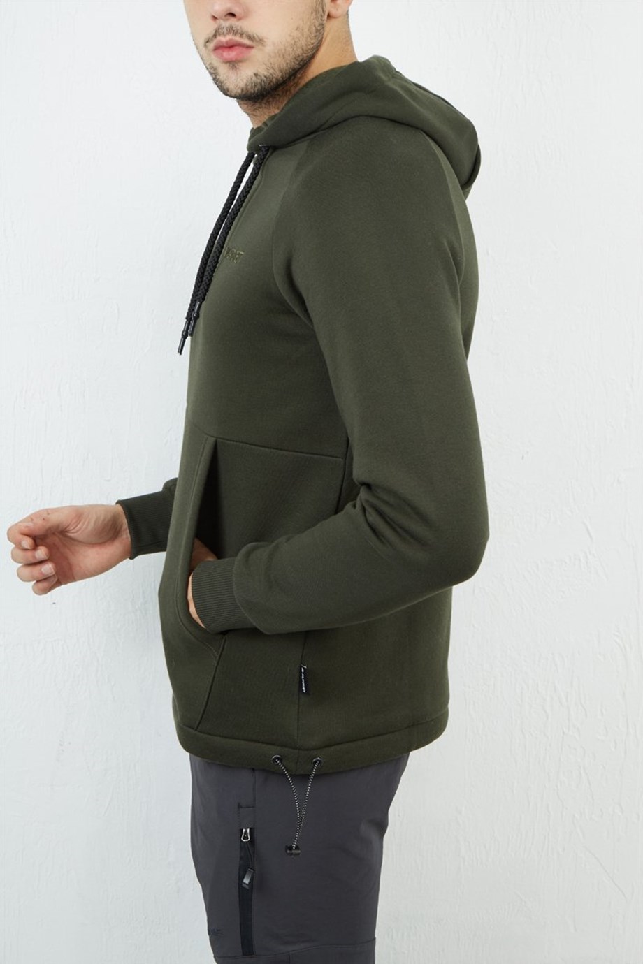 Alpinist Delta Kapşonlu Sweatshirt Haki