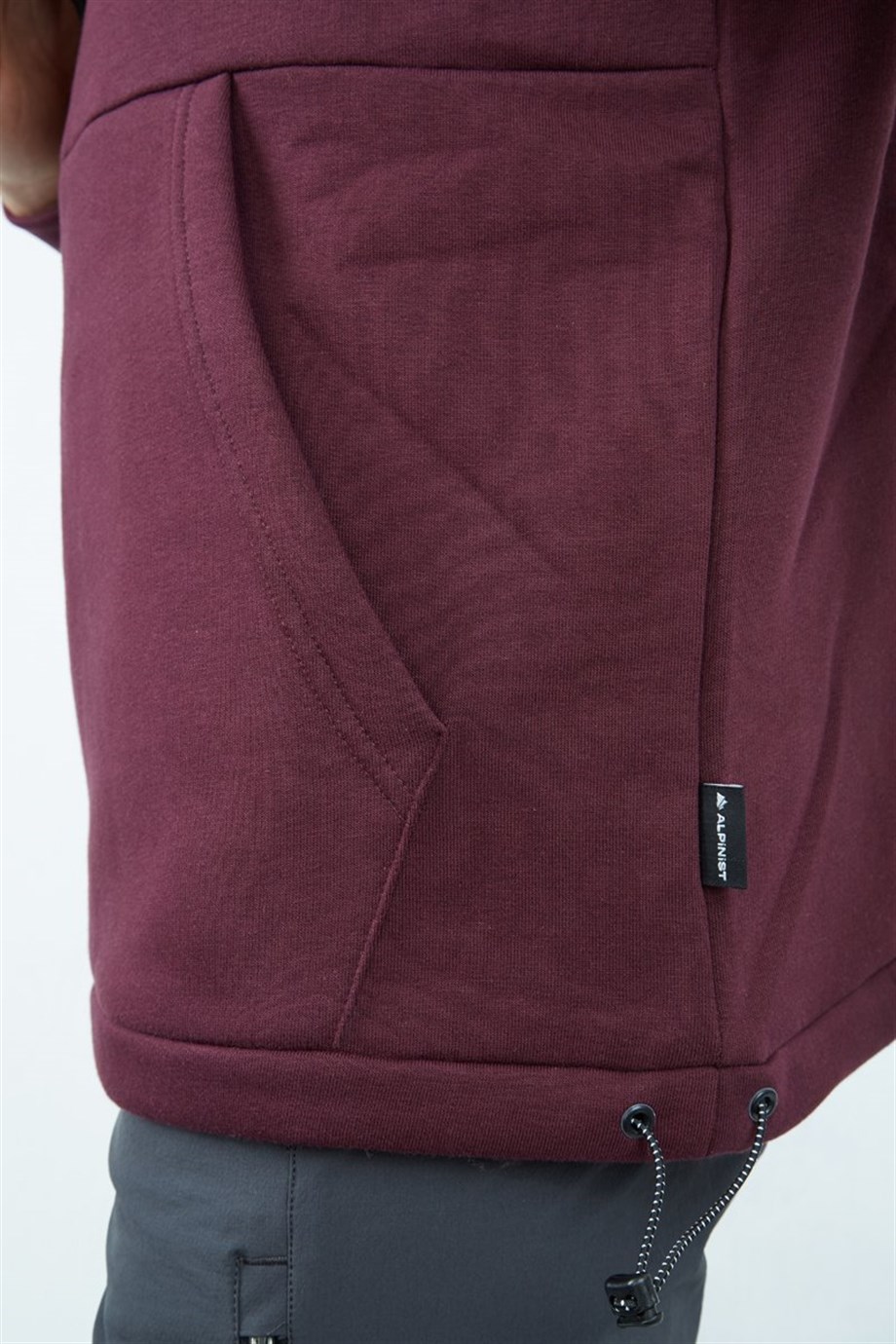 Alpinist Delta Kapşonlu Sweatshirt VİŞNE