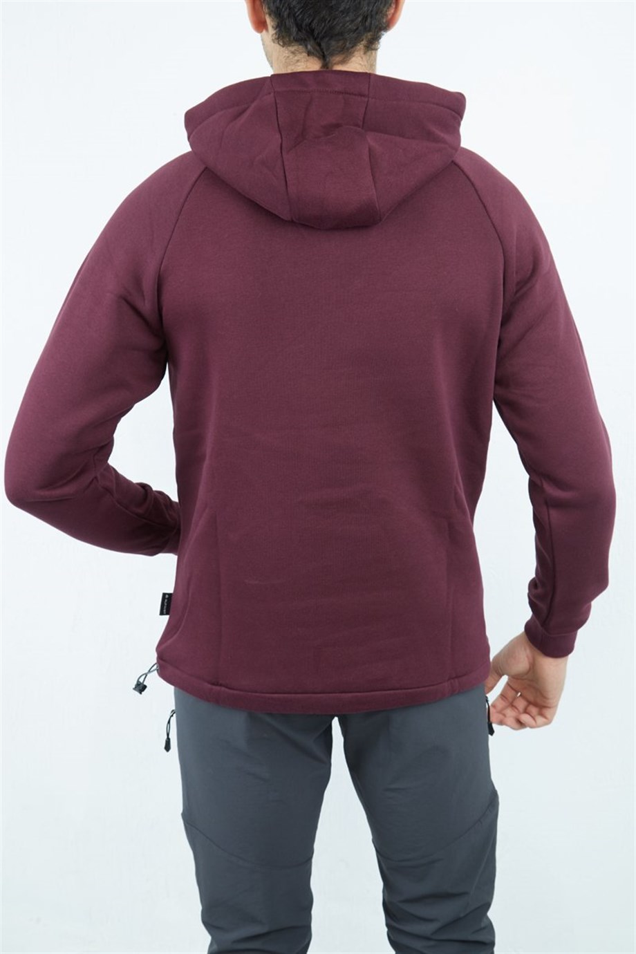 Alpinist Delta Kapşonlu Sweatshirt VİŞNE