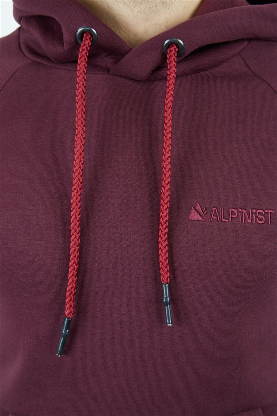 Alpinist Delta Kapşonlu Sweatshirt VİŞNE
