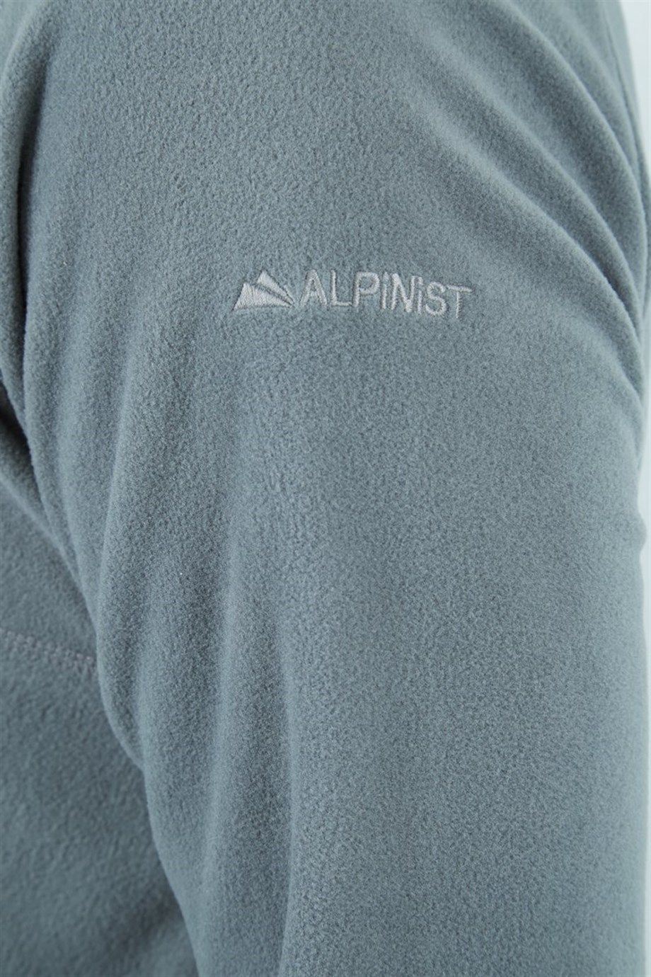 Alpinist Gamma Yarım Fermuarlı Erkek Polar Gri