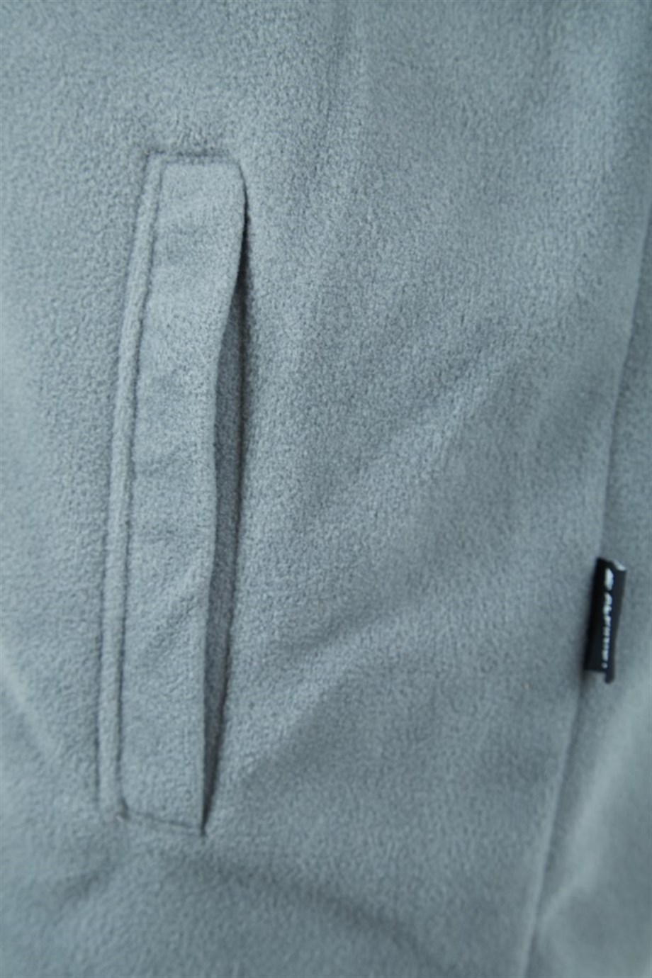 Alpinist Motus Tam Fermuarlı Polar Gri Melanj