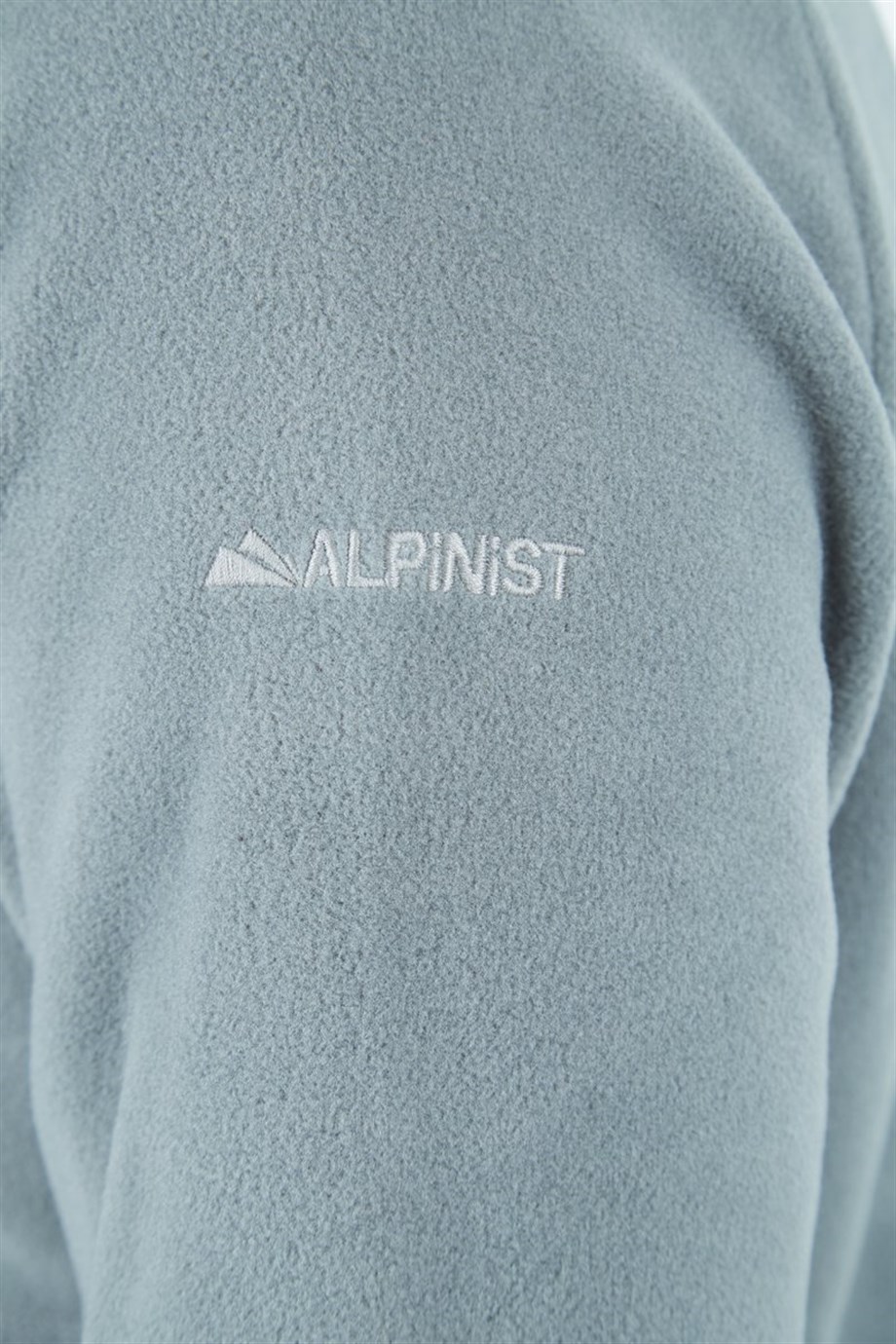 Alpinist Motus Tam Fermuarlı Polar Gri Melanj