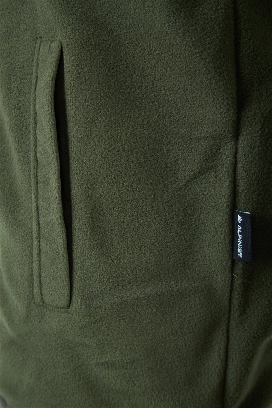 Alpinist Motus Tam Fermuarlı Polar Haki