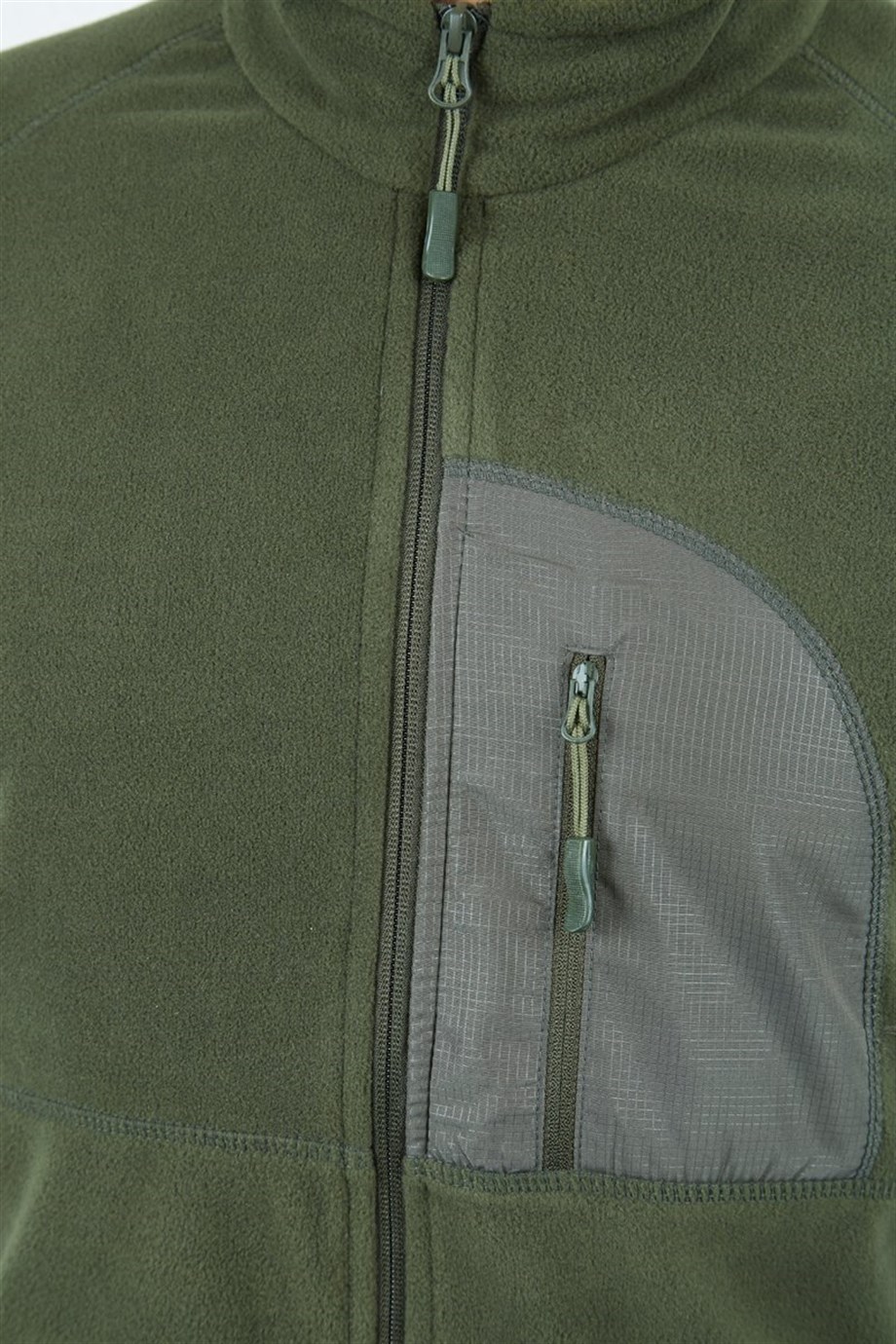 Alpinist Motus Tam Fermuarlı Polar Haki