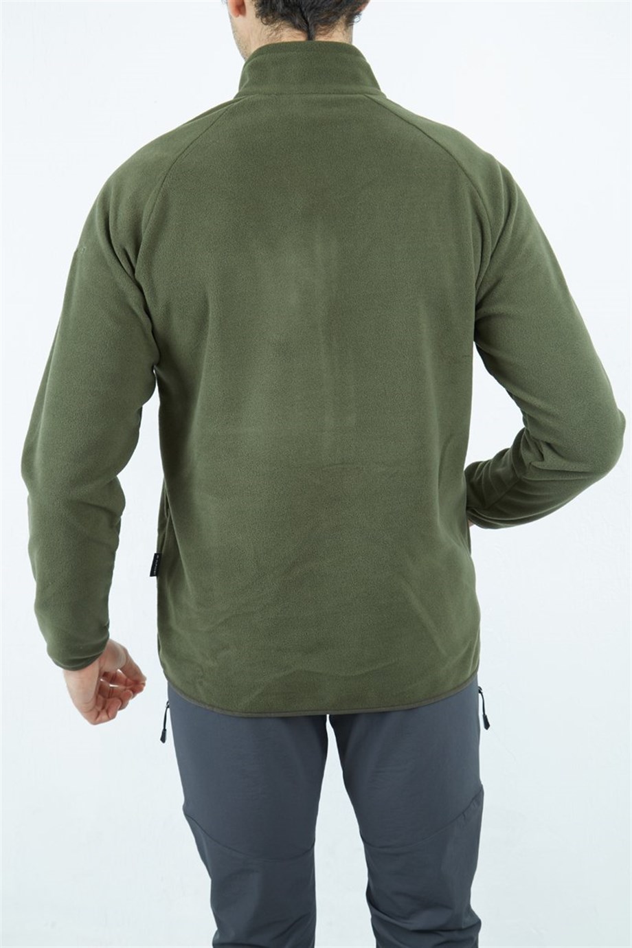 Alpinist Motus Tam Fermuarlı Polar Haki