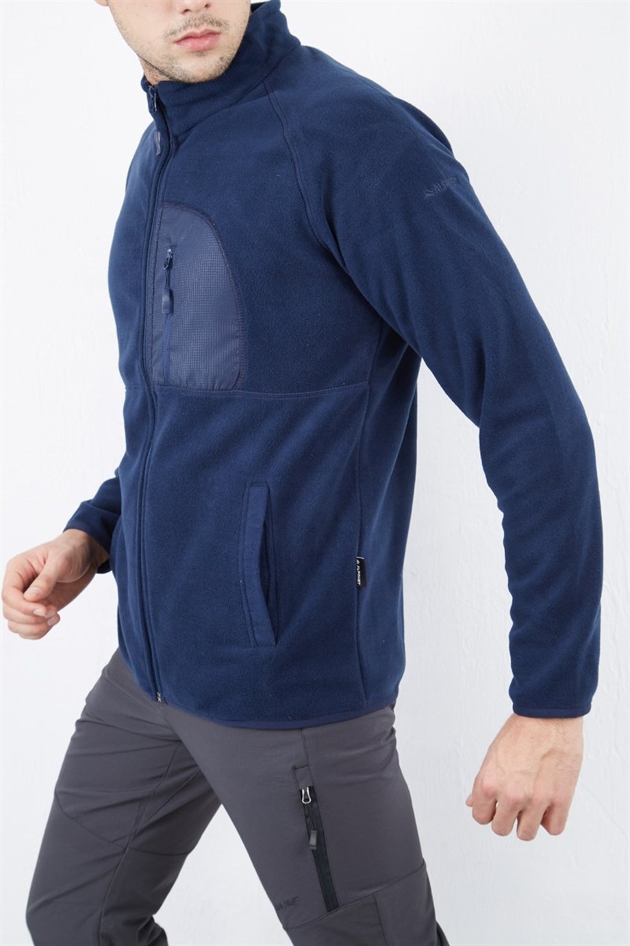 Alpinist Motus Tam Fermuarlı Polar Indigo