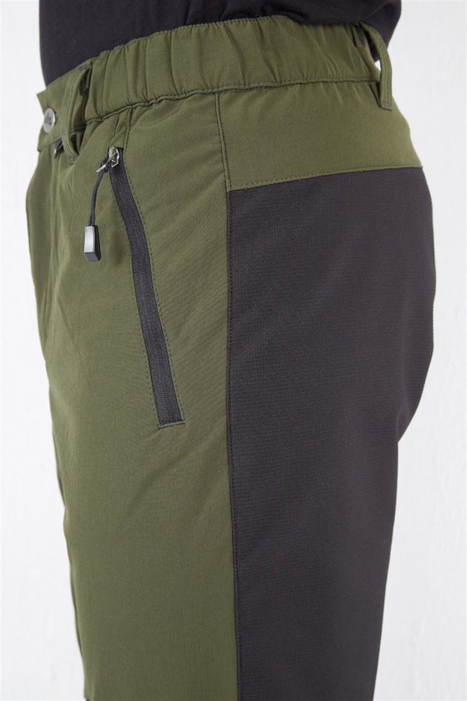 Alpinist Rugged Erkek Outdoor Pantolon Haki-Siyah