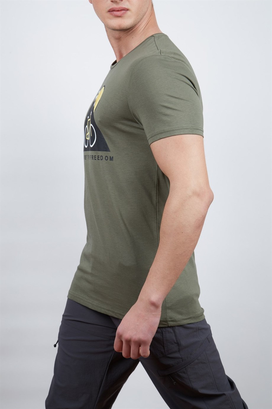 Alpinist Tarius Erkek T-Shirt Açık Haki