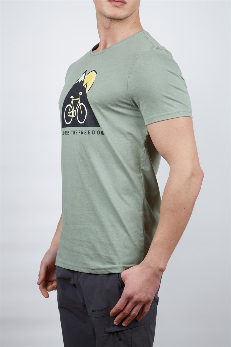 Alpinist Tarius Erkek T-Shirt Elma Yeşili