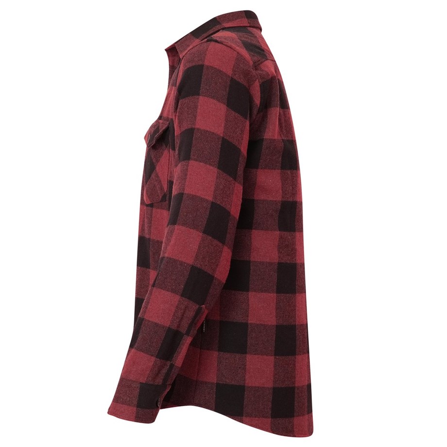 Alpinist Vejan Erkek Ekose Outdoor Gömlek VİŞNE