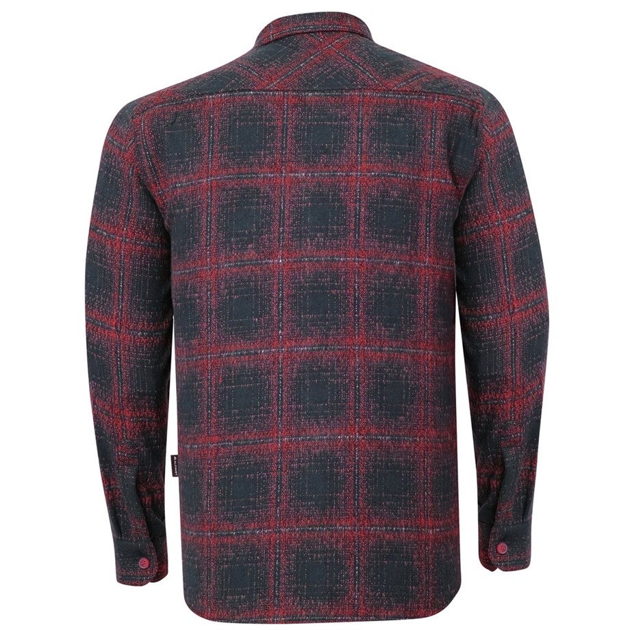 Alpinist Vejan Erkek Ekose Outdoor Gömlek Lacivert-Kırmızı
