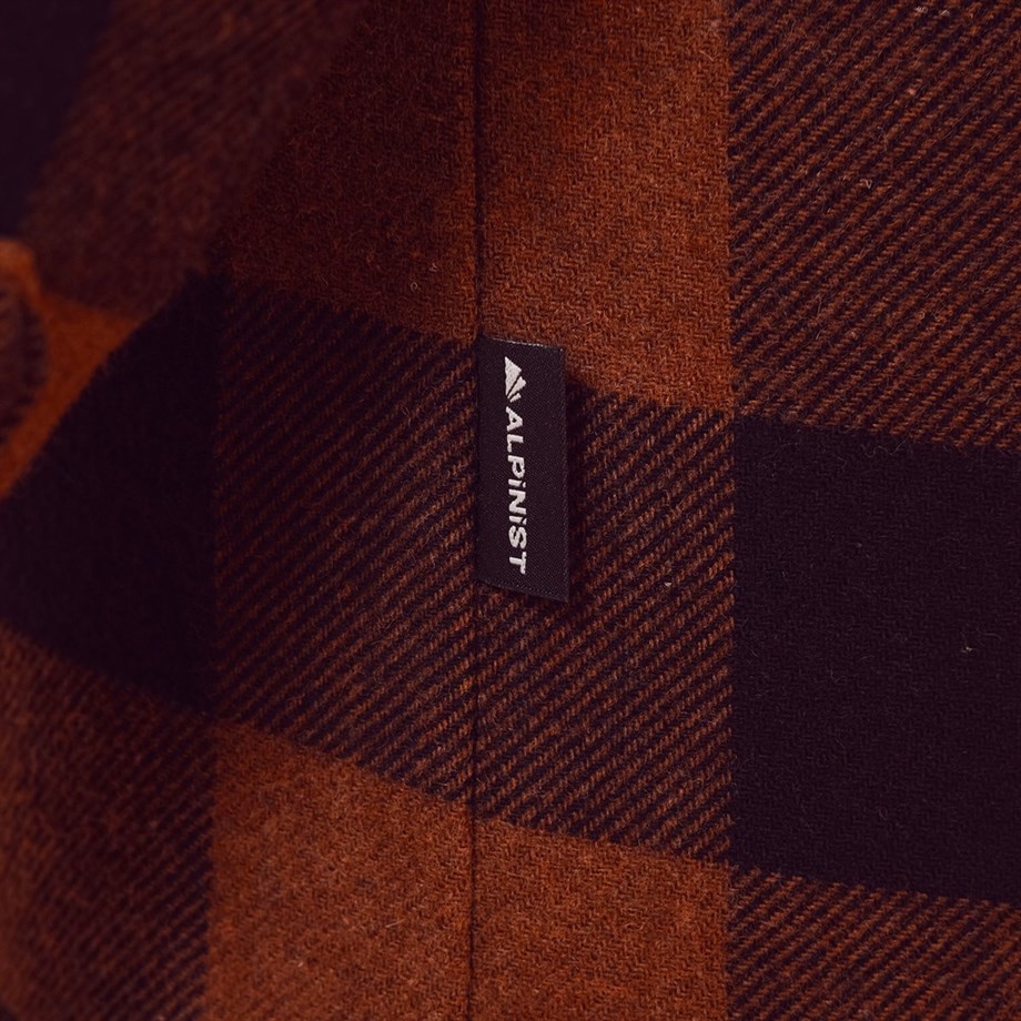 Alpinist Vejan Erkek Ekose Outdoor Gömlek Tarçın