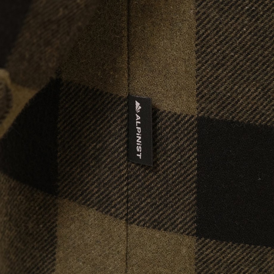 Alpinist Vejan Erkek Ekose Outdoor Gömlek Haki