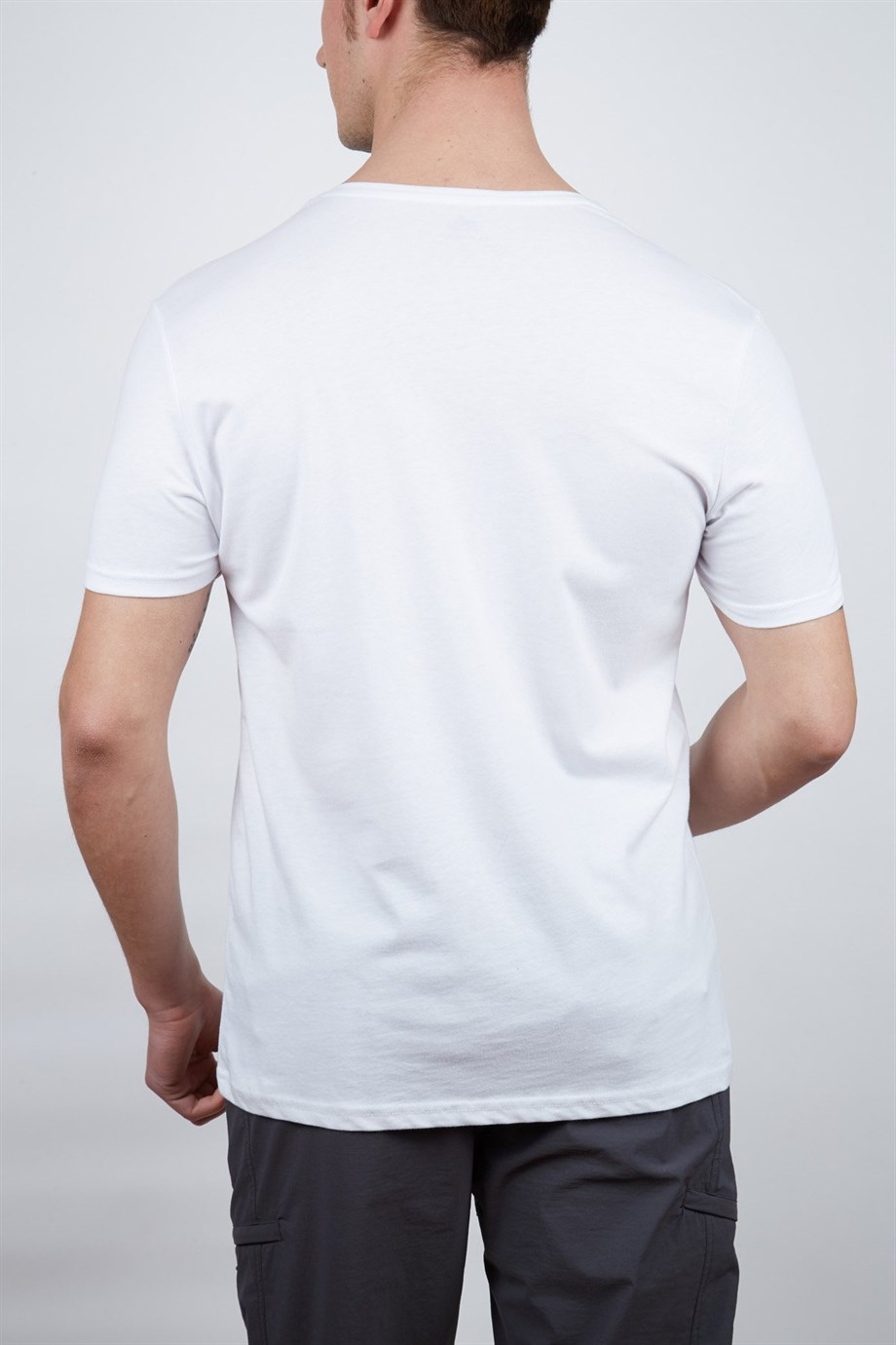 Alpinist Vide Erkek T-Shirt BEYAZ