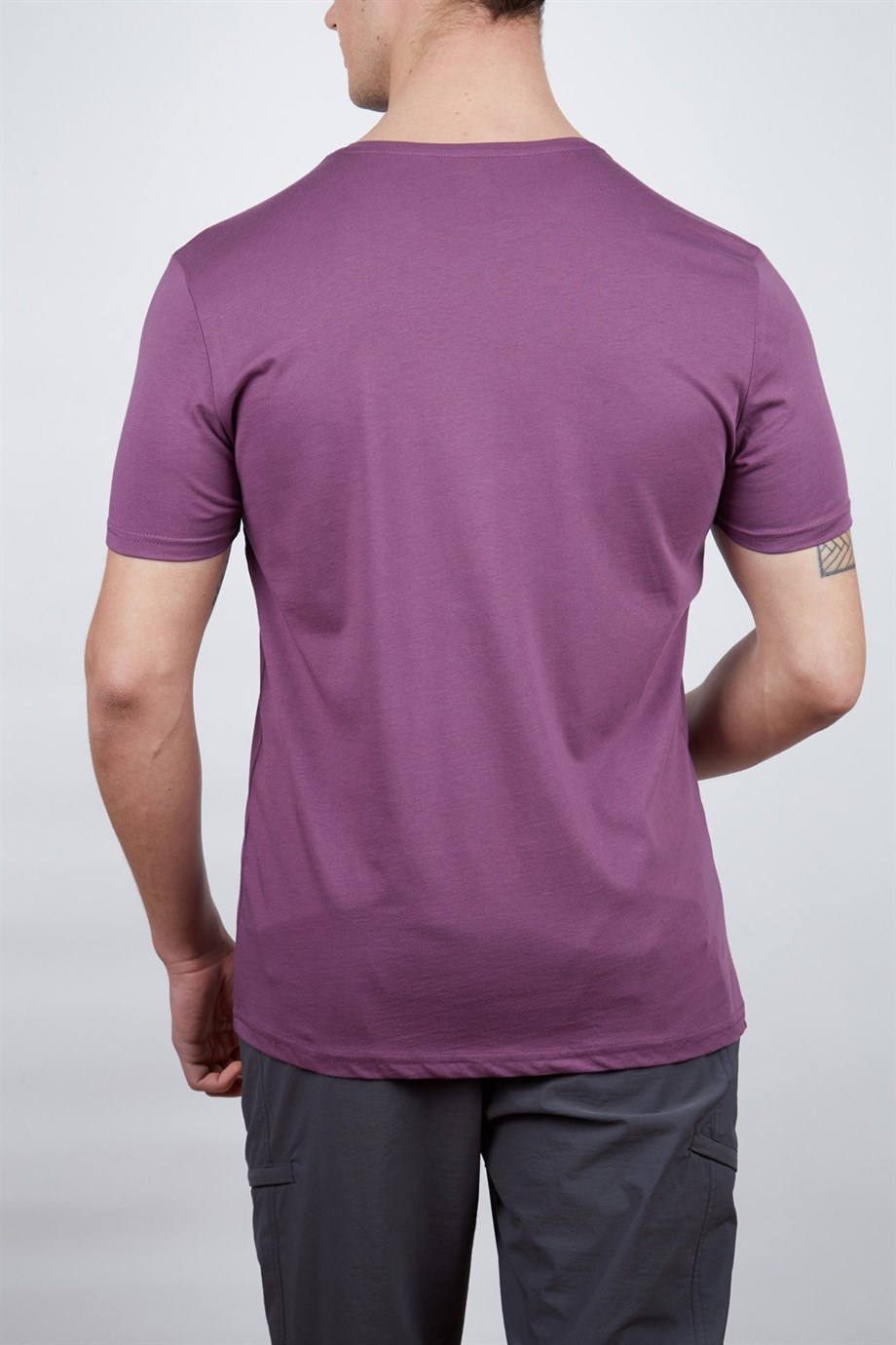 Alpinist Vide Erkek T-Shirt Mürdüm