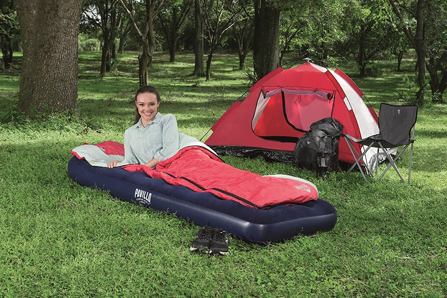 Bestway Pavillo 67223 Jr Twin 185x76x28 cm Pompalı Mavi Şişme Yatak