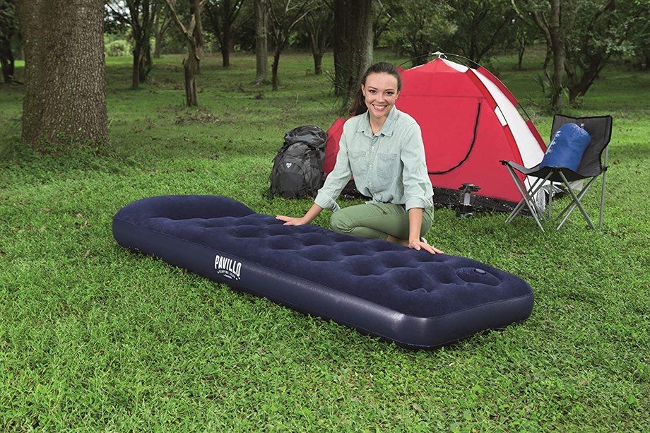 Bestway Pavillo 67223 Jr Twin 185x76x28 cm Pompalı Mavi Şişme Yatak