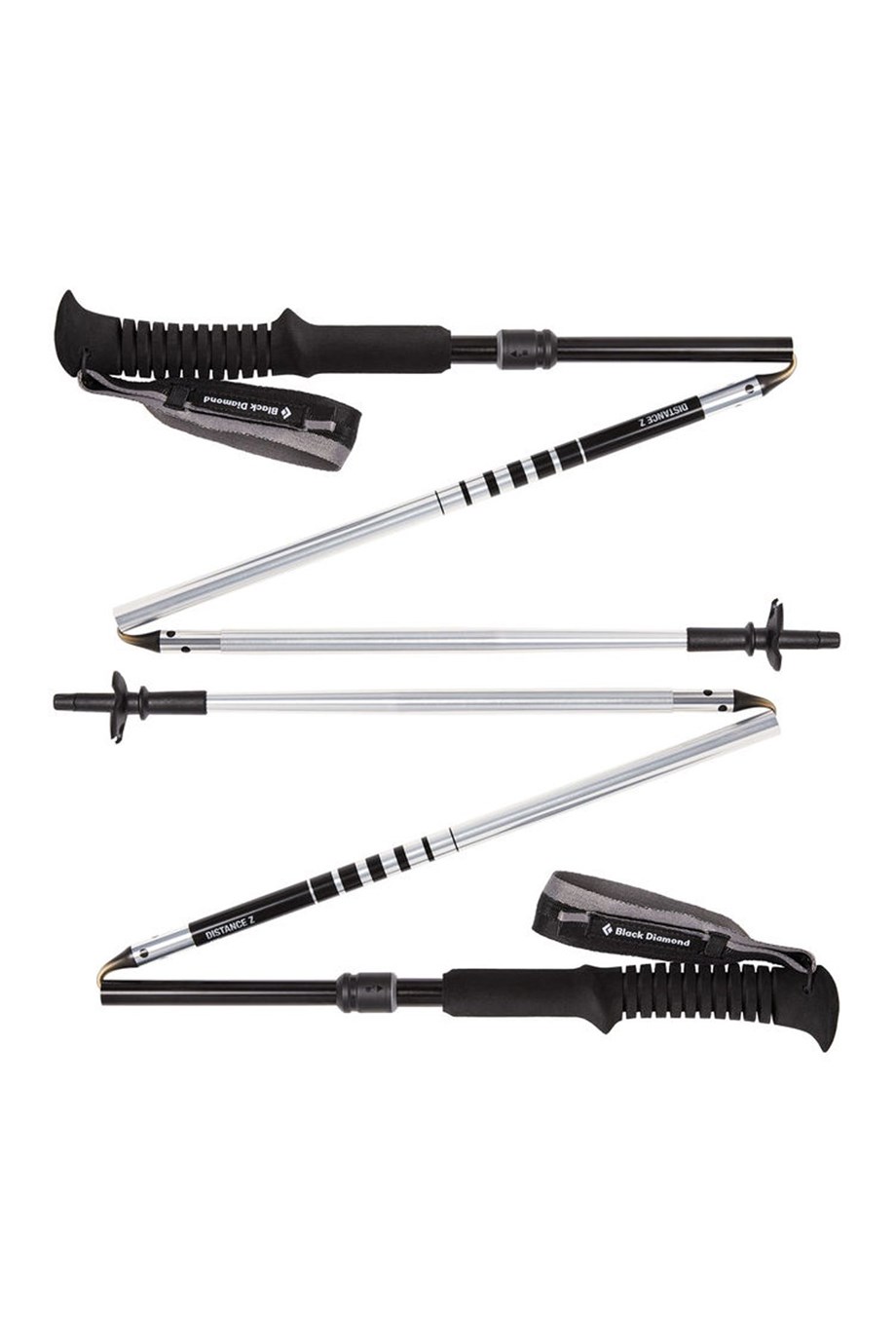BLACK DIAMOND Distance Z Z-Poles 120 cm Baton Black-Silver