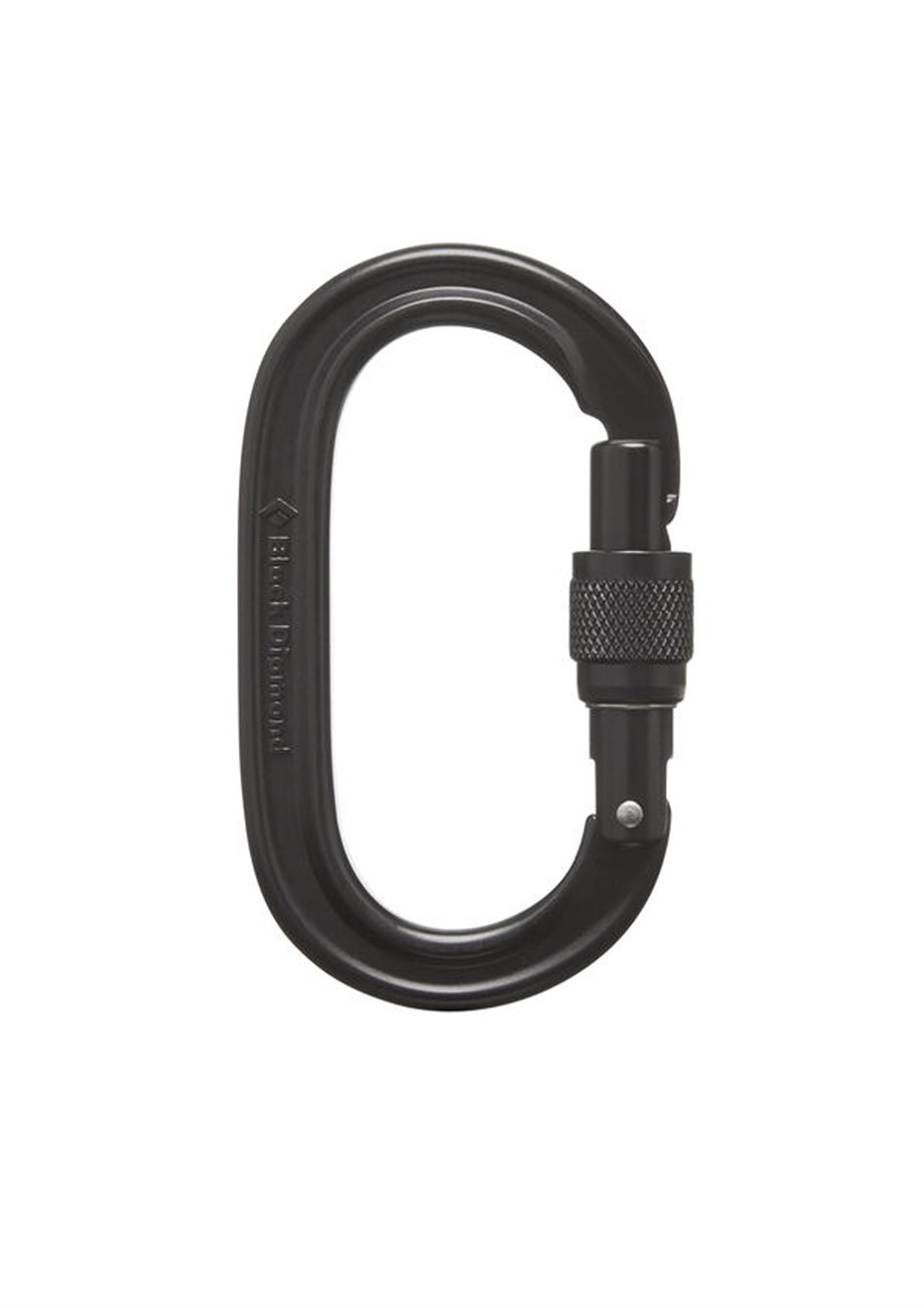 BLACK DIAMOND OVAL KEYLOCK SCREWGATE OUTDOOR KARABİNA Black