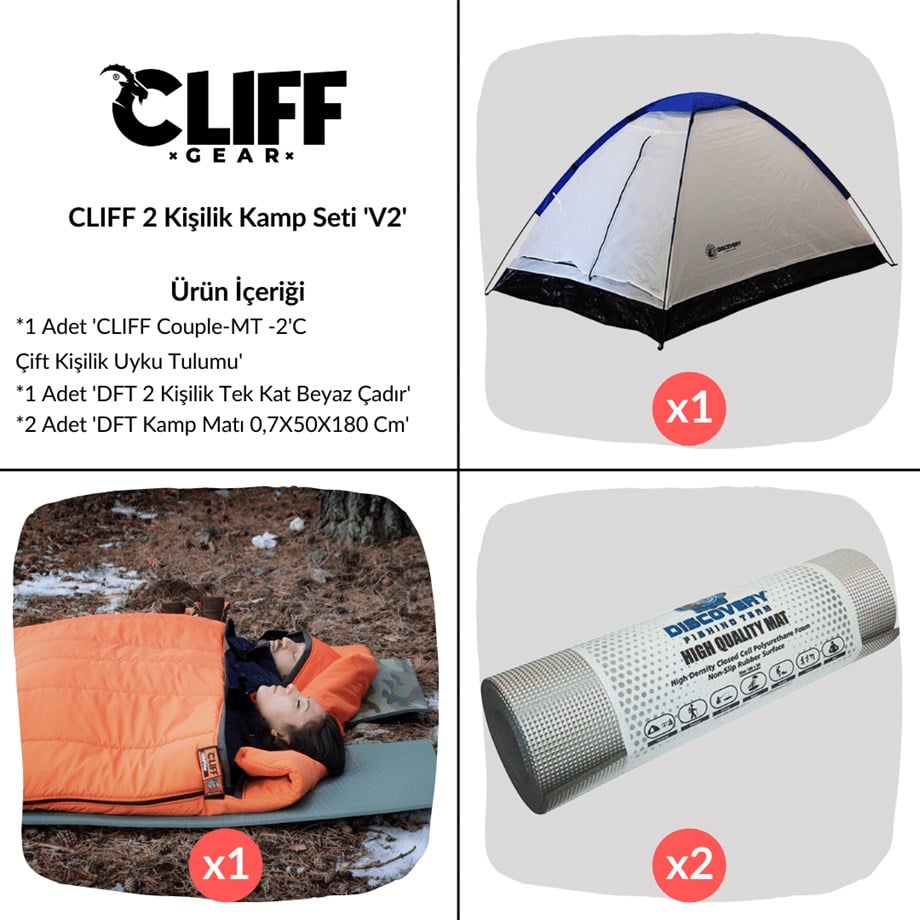 CLIFF 2 Kişilik Kamp Seti 'V2'