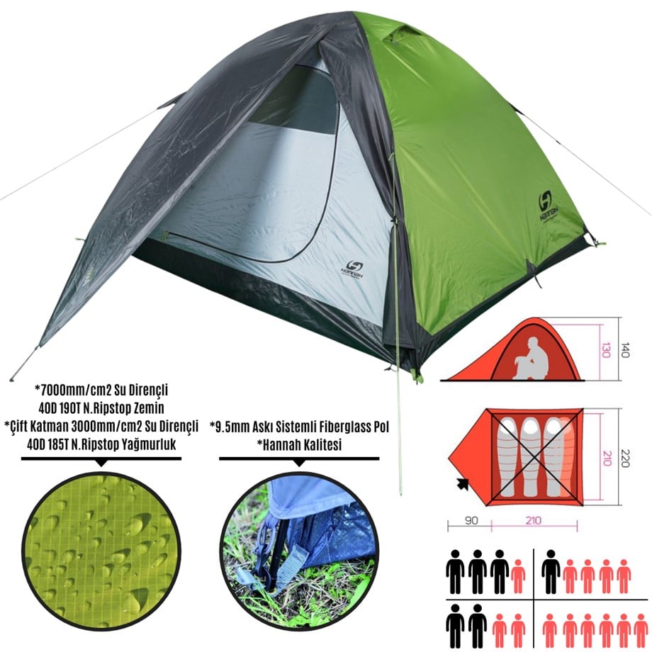 Cliff 4 Kişilik Kamp Seti 'V3'