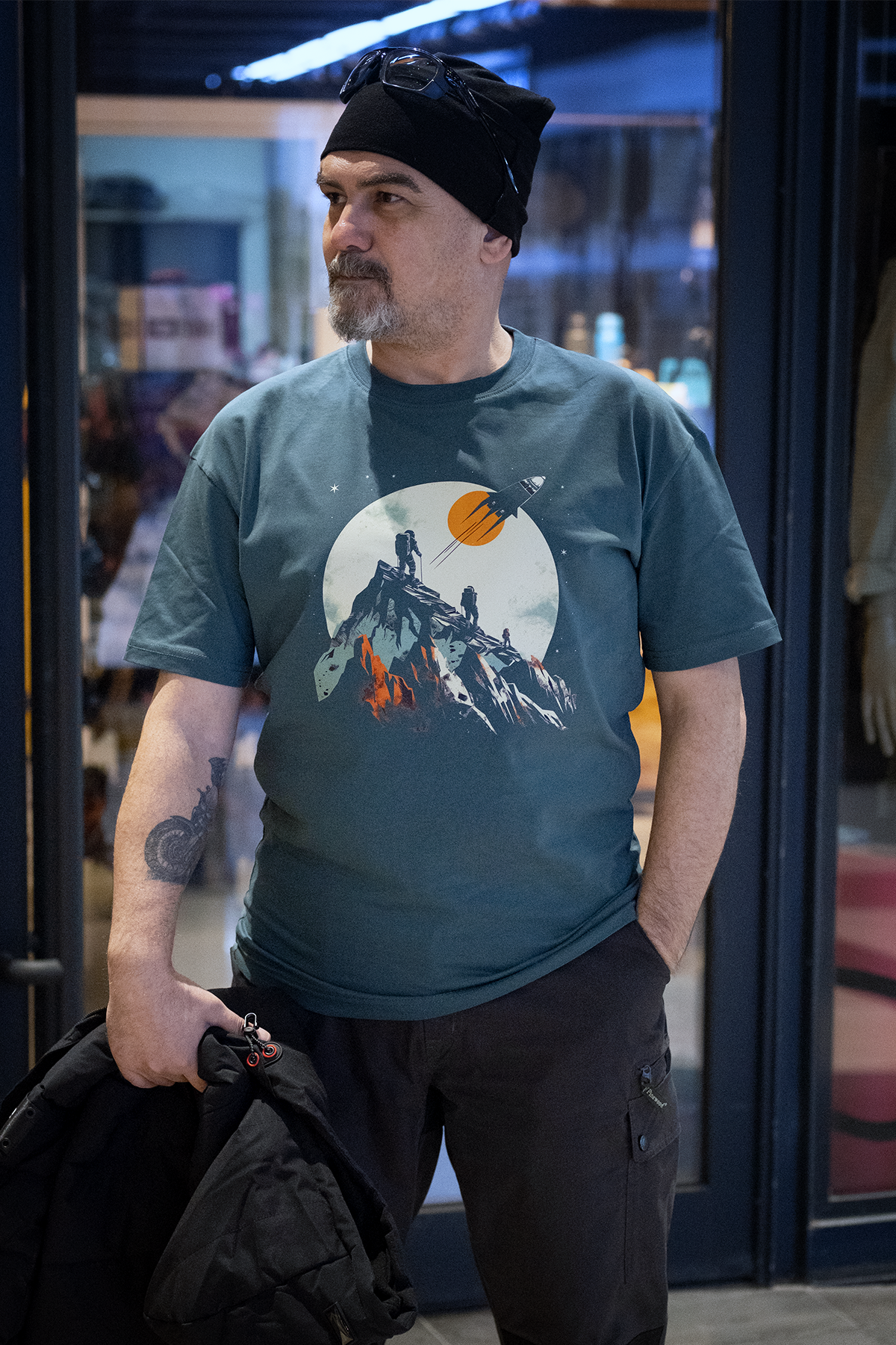 Cliff Lunatic Tişört - Rahat Kesim, %100 Pamuk