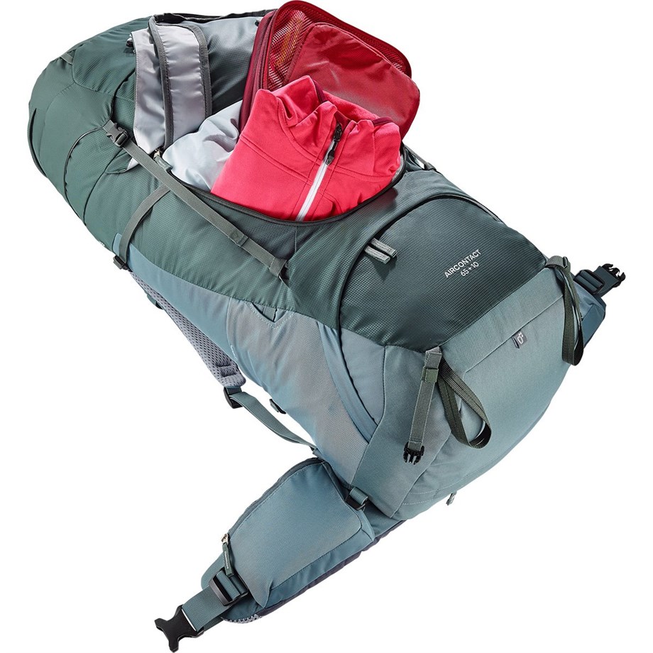Deuter Aircontact 65 + 10 Çanta ivy-teal