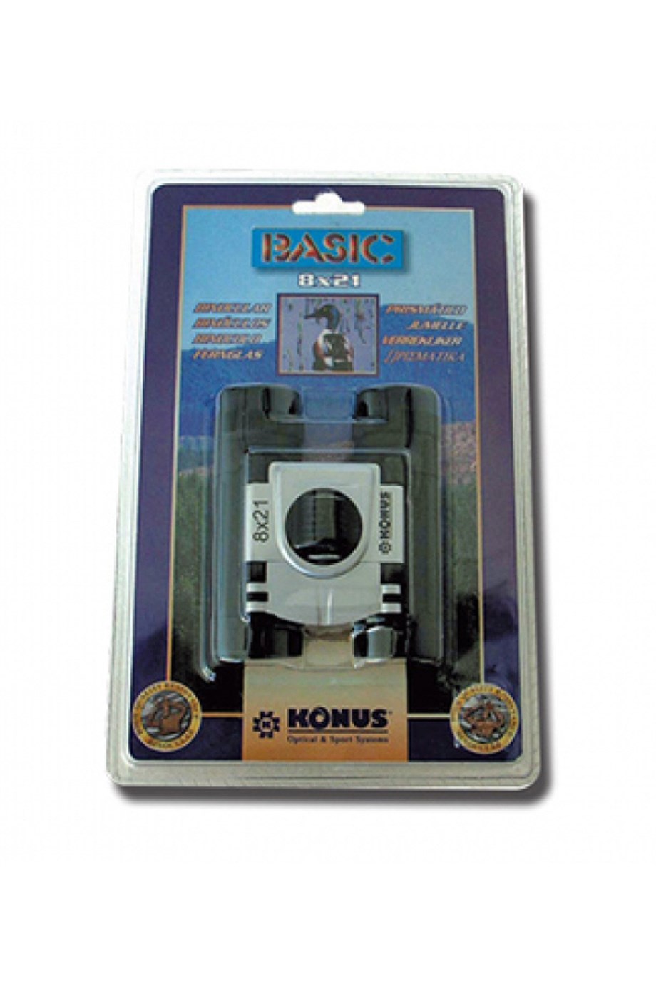 Konus Basic 10x25 Binocular Dürbün Yakut Kaplama Lens SİYAH