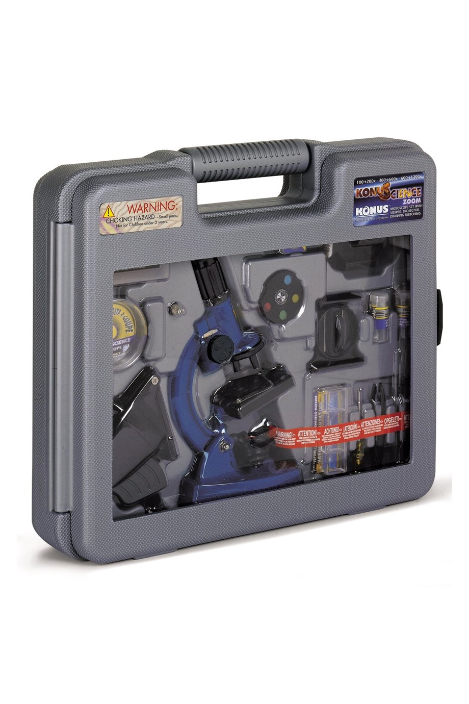 Konus Science 1200X Didaktik Mikroskop Seti Mavi