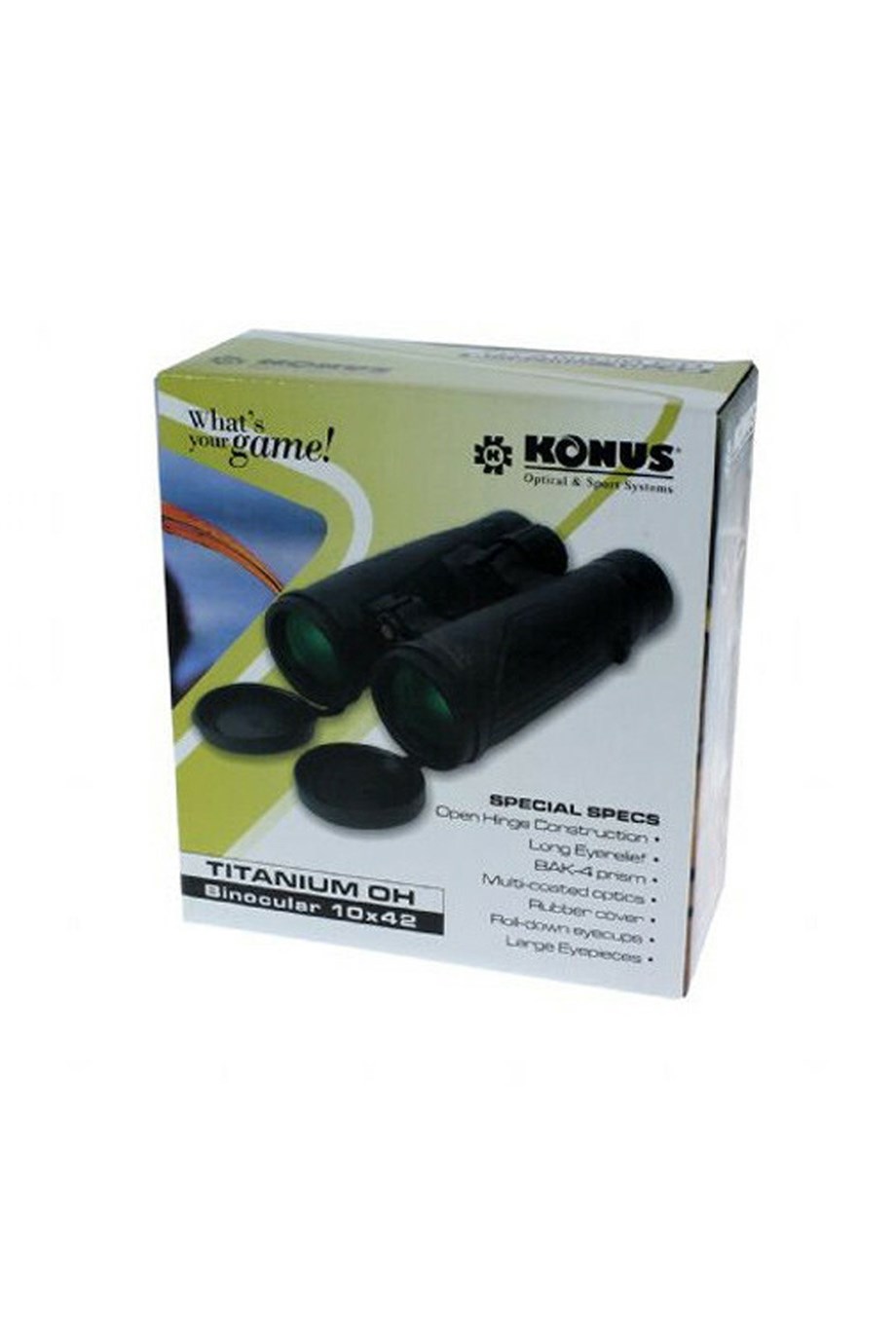 Konus Titanyum Evo OH 10x42 WP Dürbün SİYAH