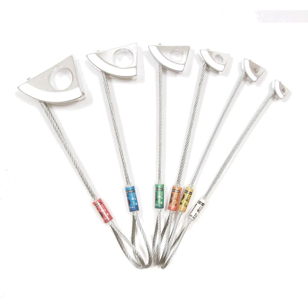 Kouba Abalak 6'lı Tricam Stoper Seti - Silver, n.1-6