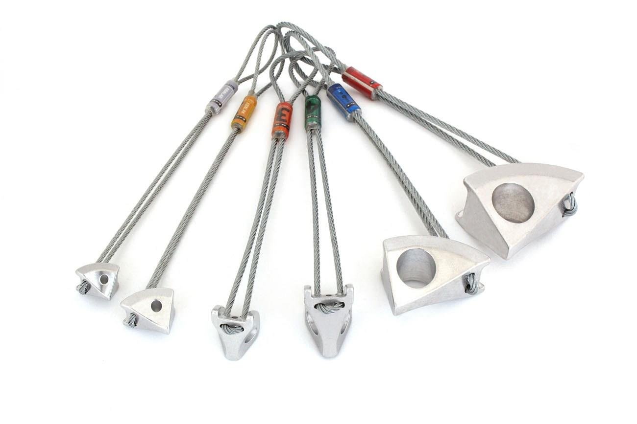 Kouba Abalak 6'lı Tricam Stoper Seti - Silver, n.1-6