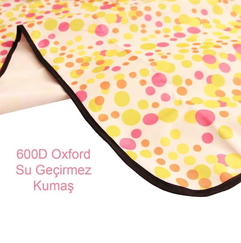 Madfox Skyloft Su Gecirmez Piknik Kamp Örtüsü Green Polka Dot